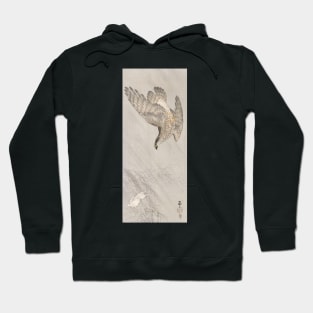 Rabbit and Falcon by Ohara Koson Hoodie